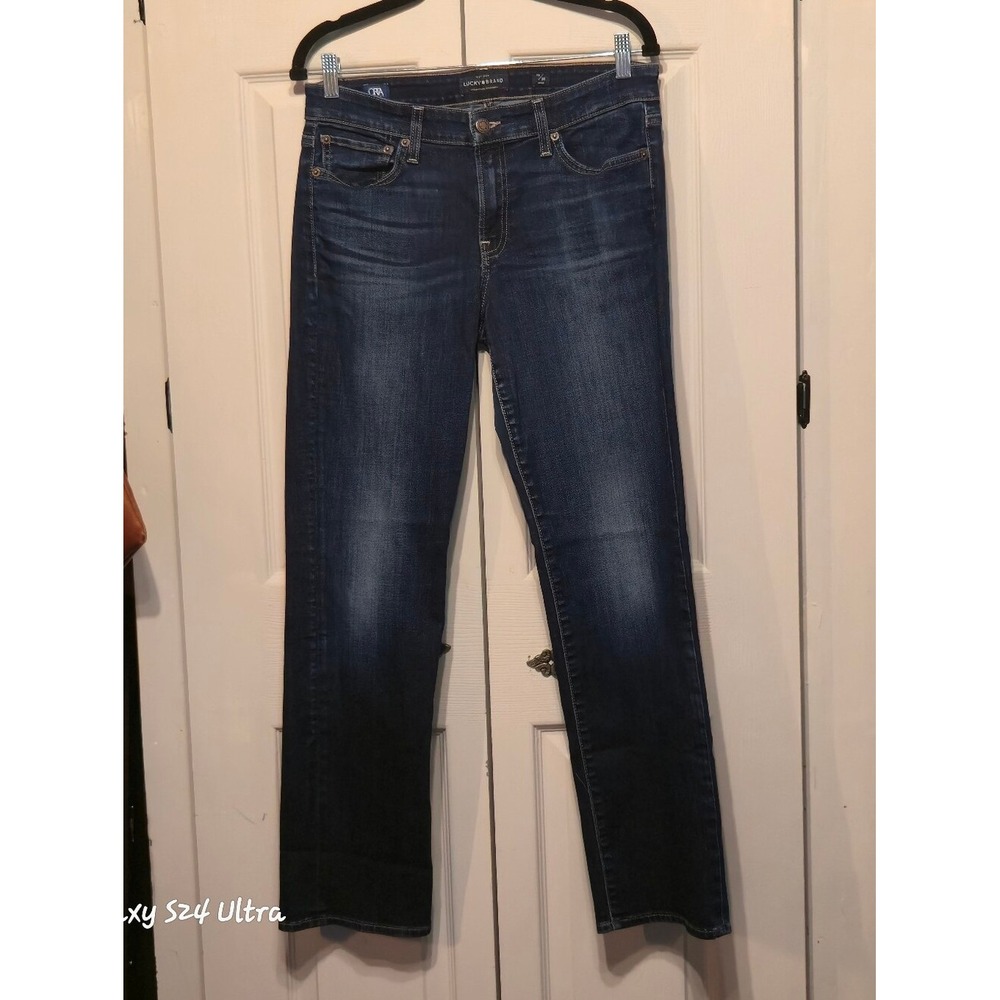 Lucky Brand Vintage Ankle Orta Premium Jeans Dark Wash Straight Leg Size 10/30